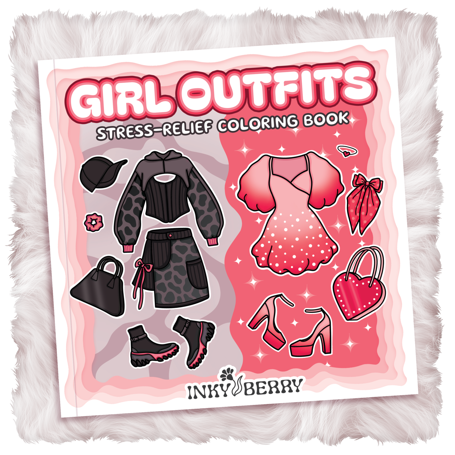 Girl Outfits Coloring Book